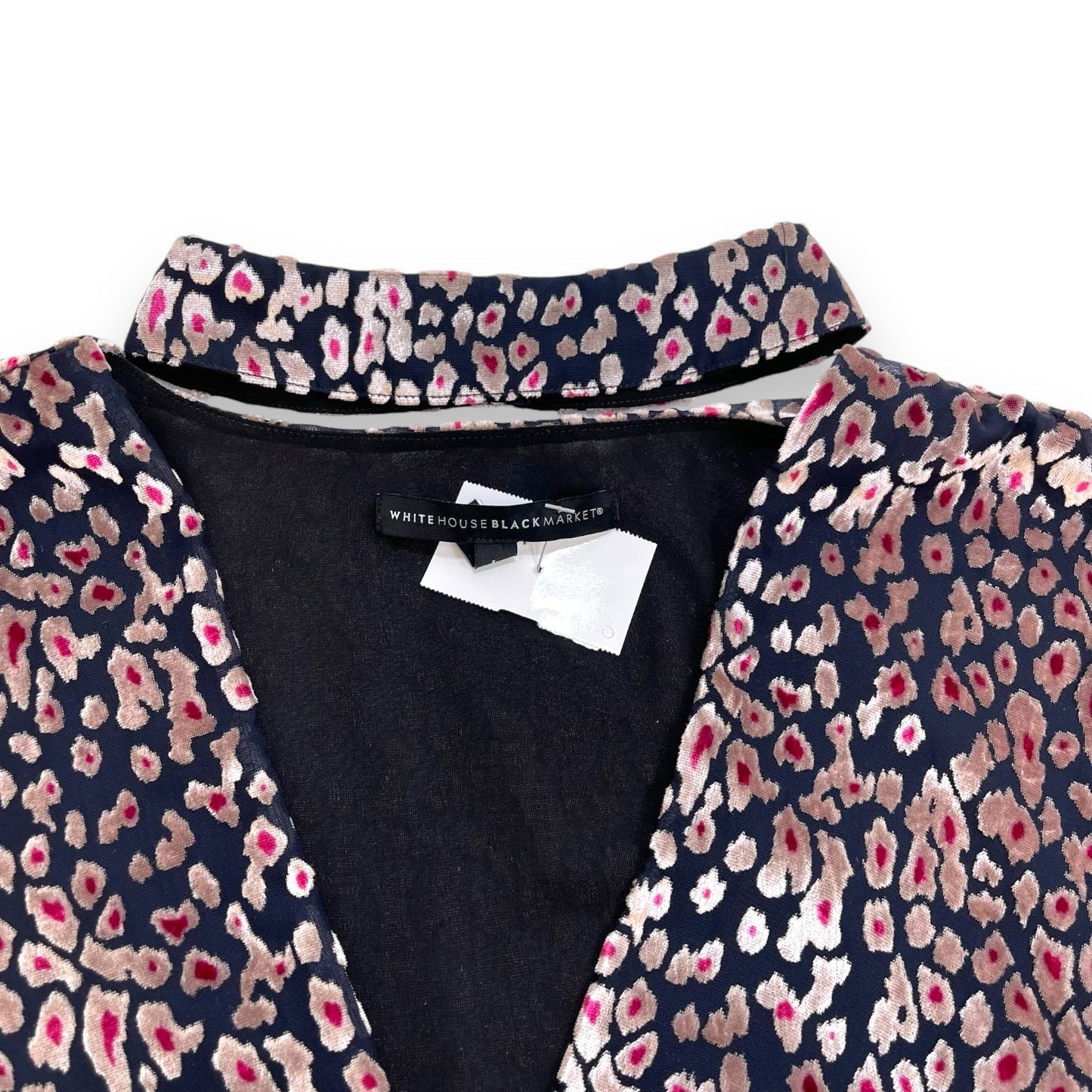 Top Long Sleeve By White House Black Market In Floral Print, Size: L