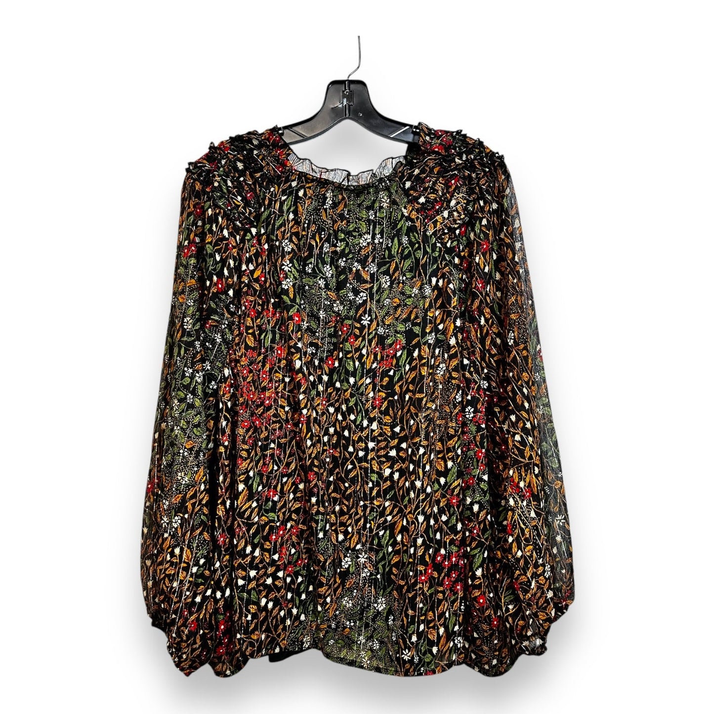 Top Long Sleeve By Maurices In Multi-colored, Size: 3x