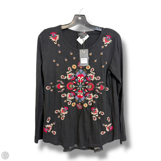 Top Long Sleeve By Lucky Brand In Black, Size: S