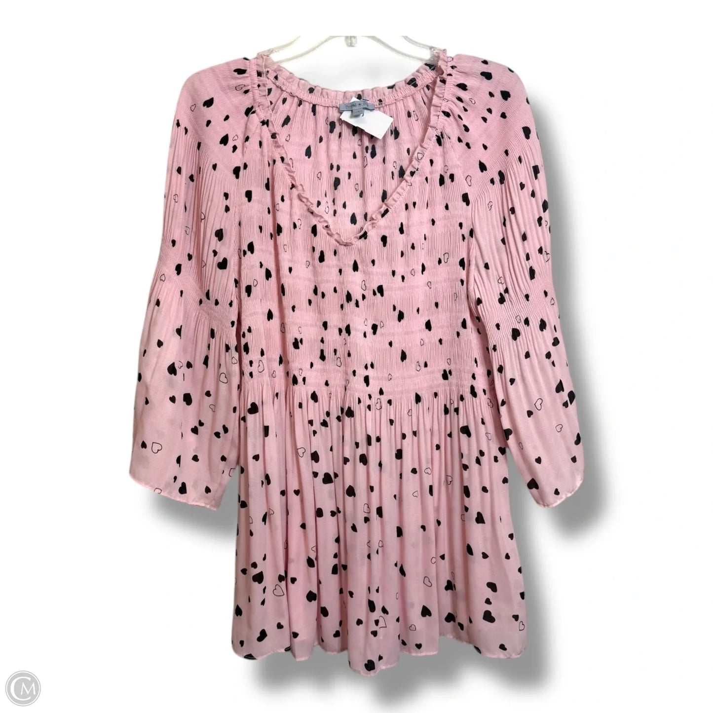 Top Long Sleeve Basic By Clothes Mentor In Pink, Size: 10