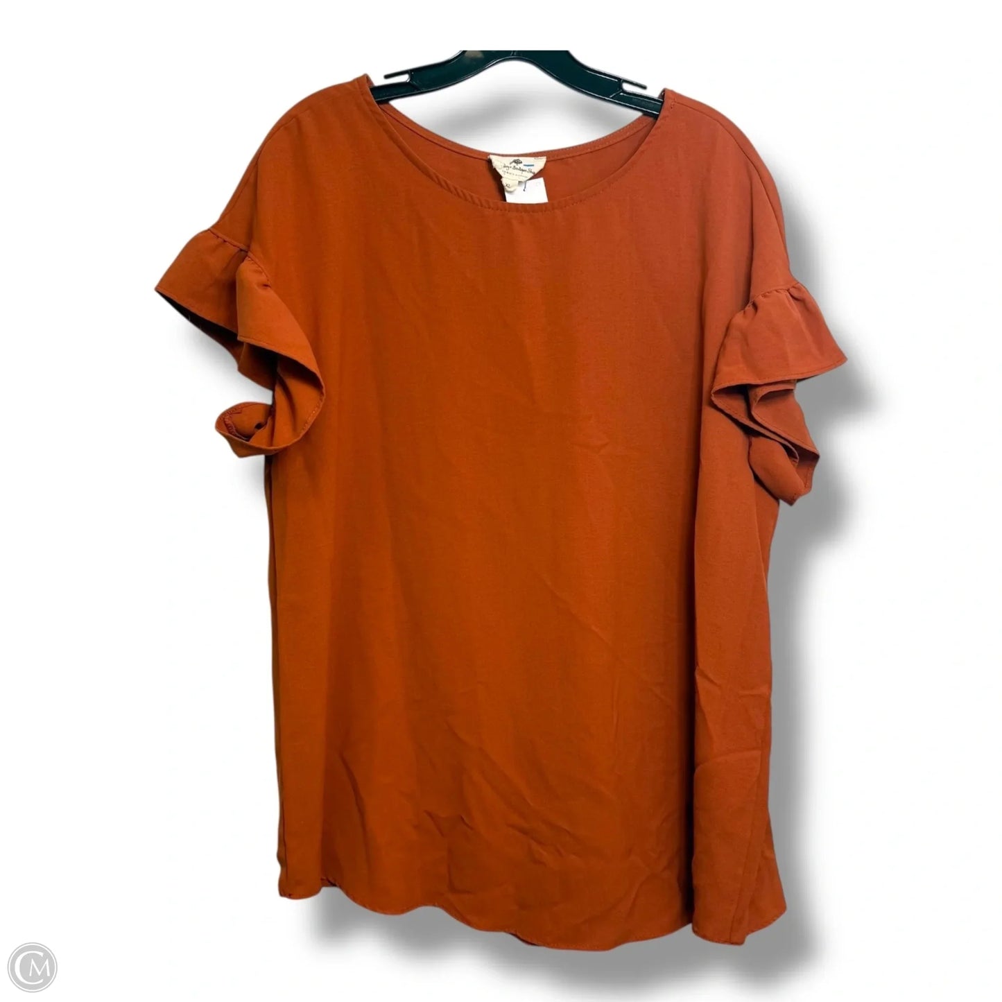 Tunic Short Sleeve By Clothes Mentor In Copper, Size: Xl