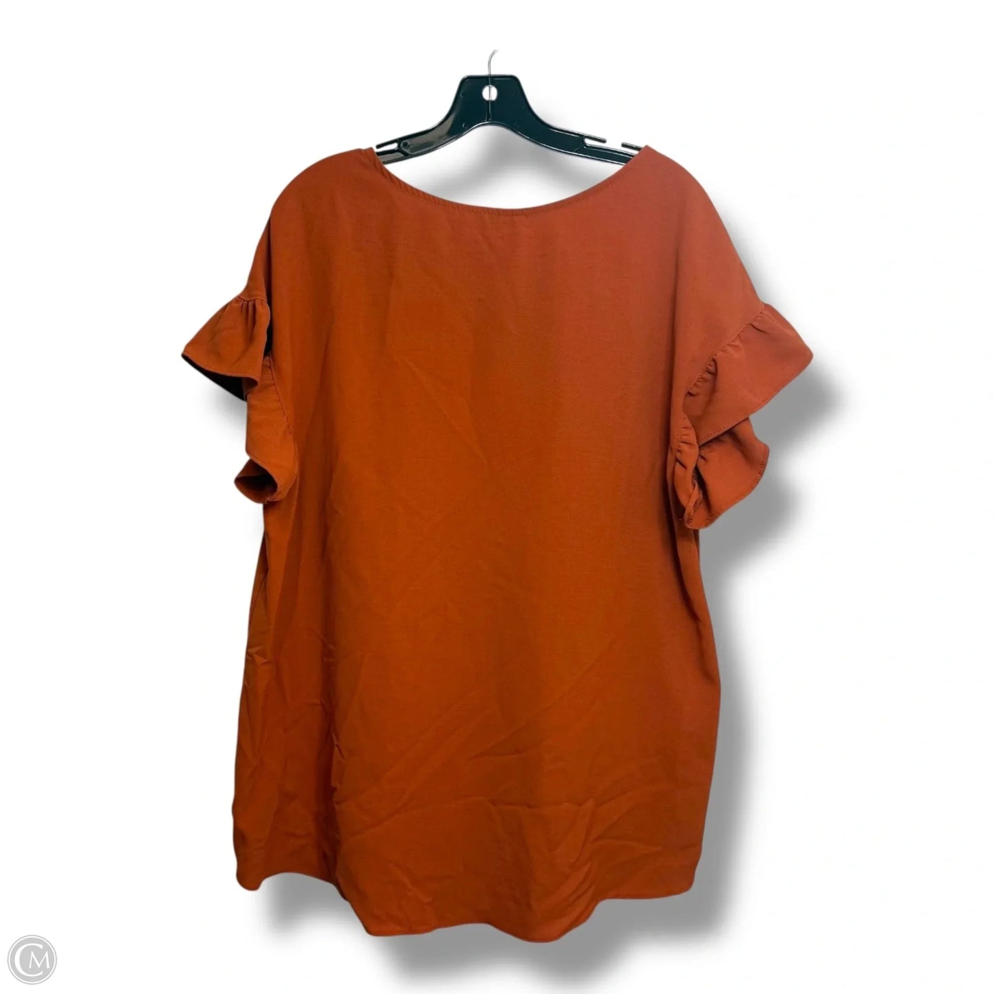 Tunic Short Sleeve By Clothes Mentor In Copper, Size: Xl