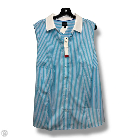 Top Sleeveless Basic By Talbots In Striped Pattern, Size: 20