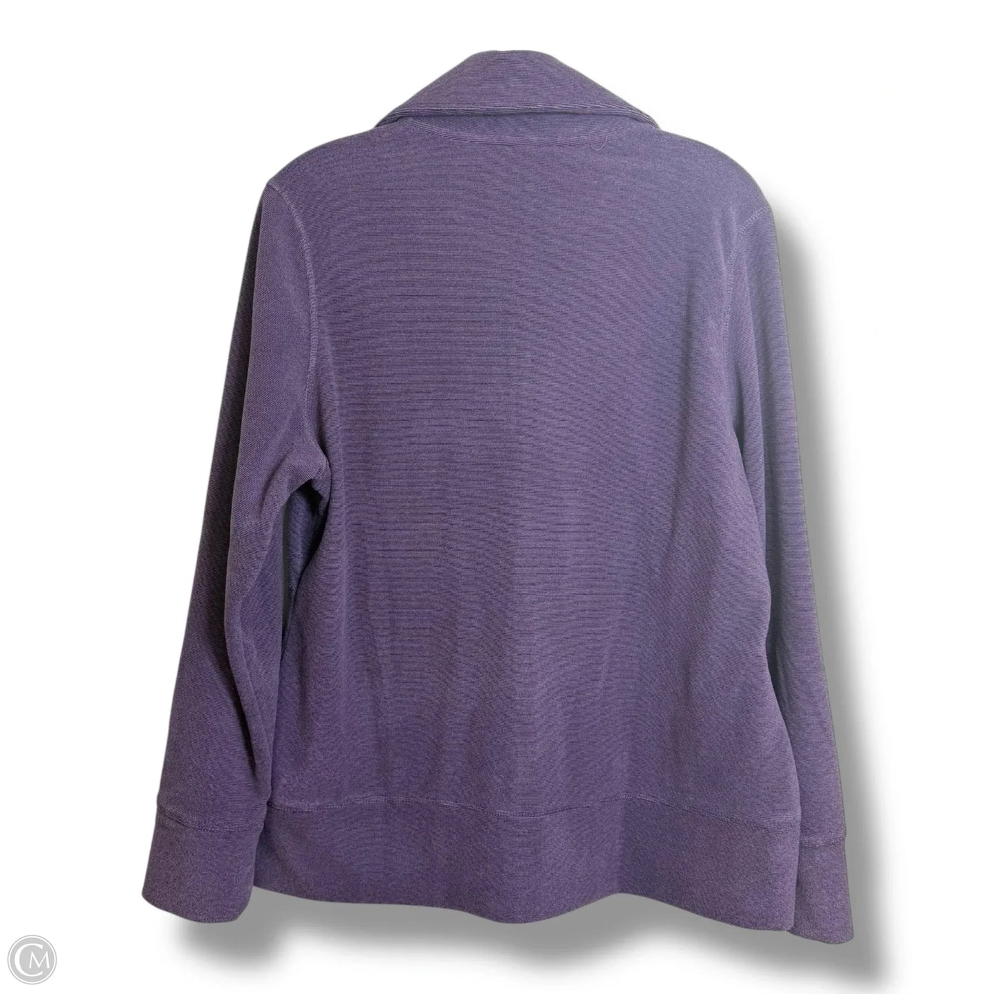 Sweatshirt Collar By Adidas In Purple, Size: L