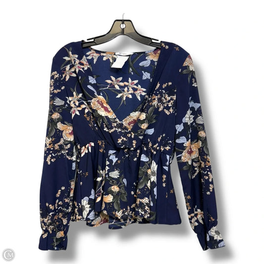 Top Long Sleeve By Cupshe In Geometric Pattern, Size: S