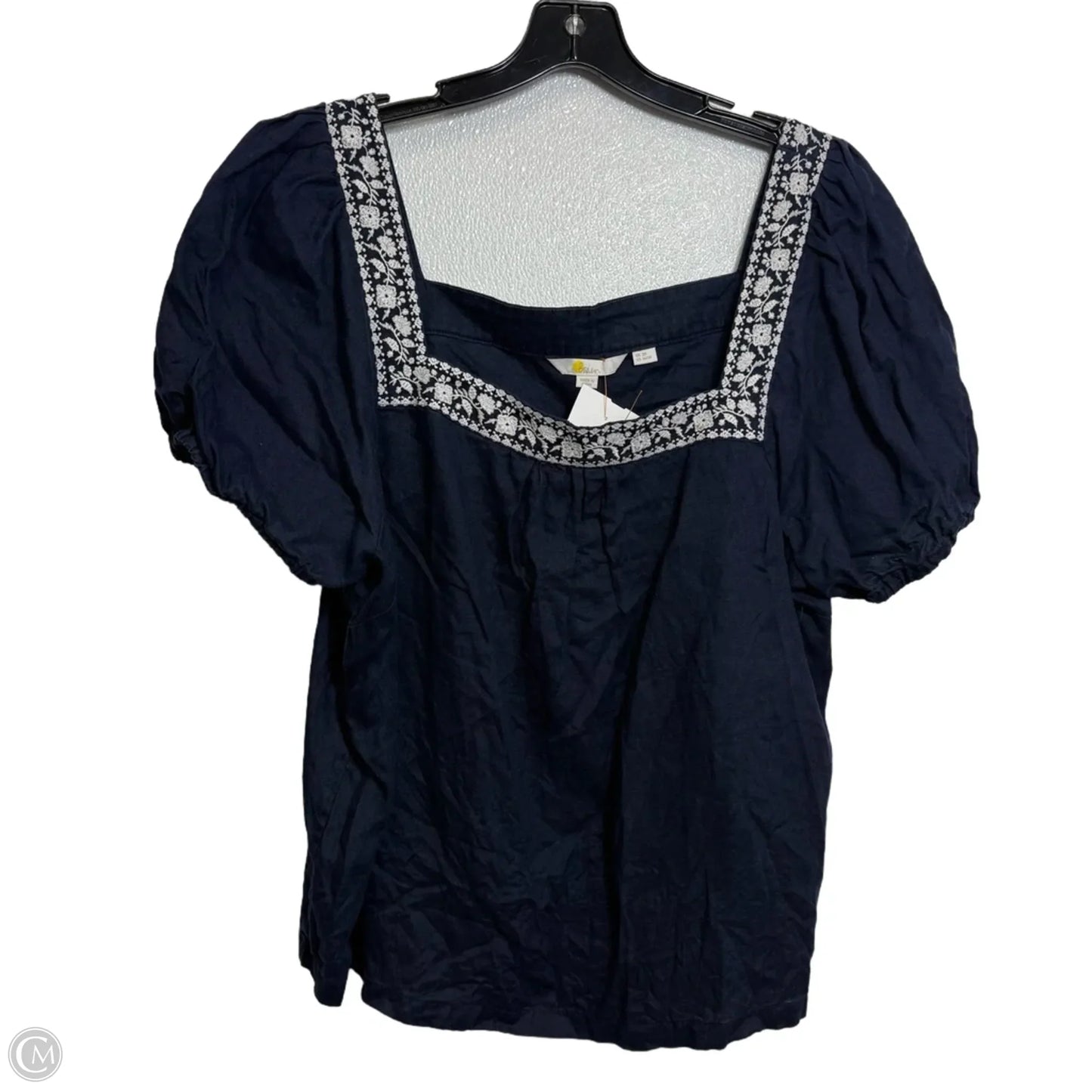Top Short Sleeve Basic By Boden In Navy, Size: 16