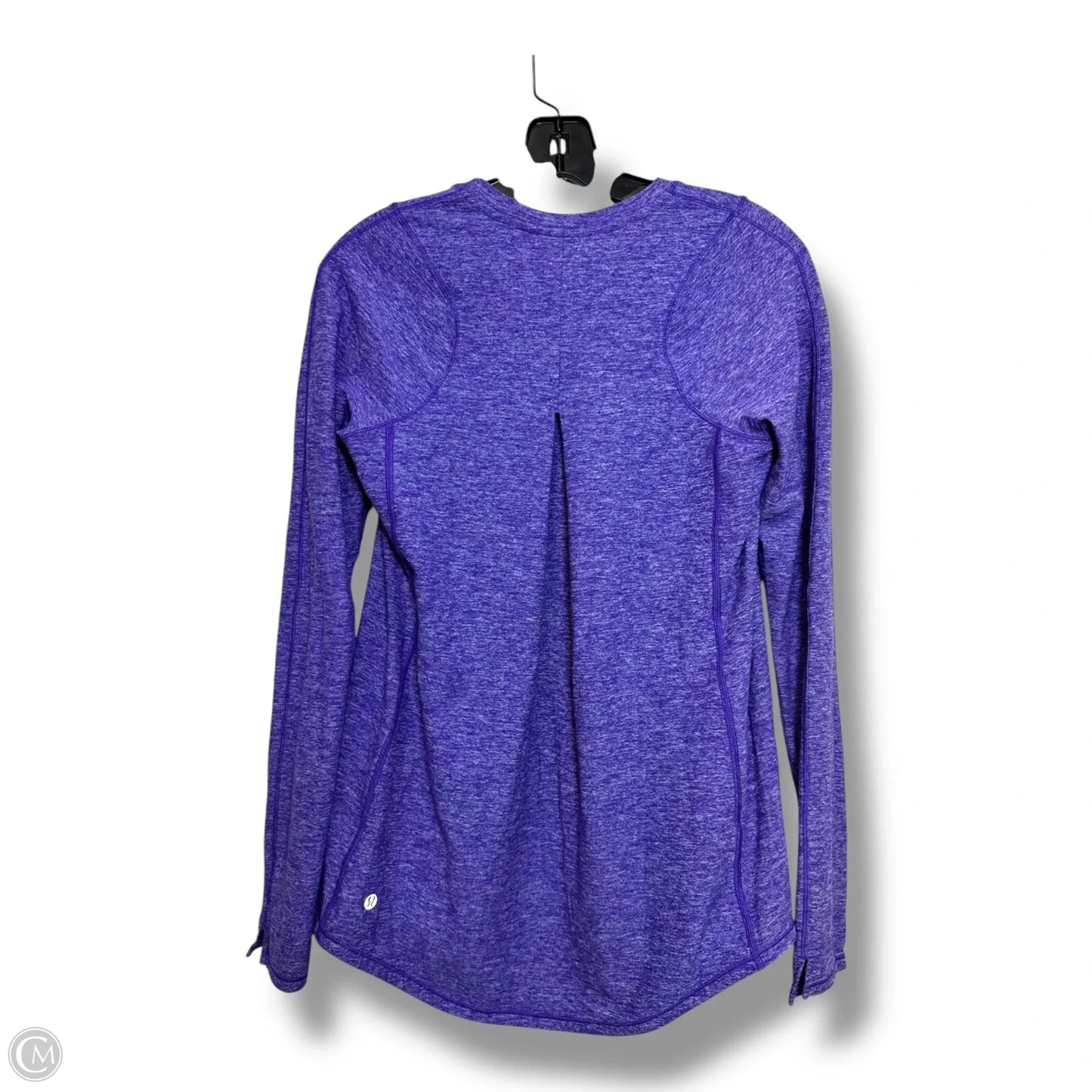 Athletic Top Long Sleeve Crewneck By Lululemon In Purple, Size: 8
