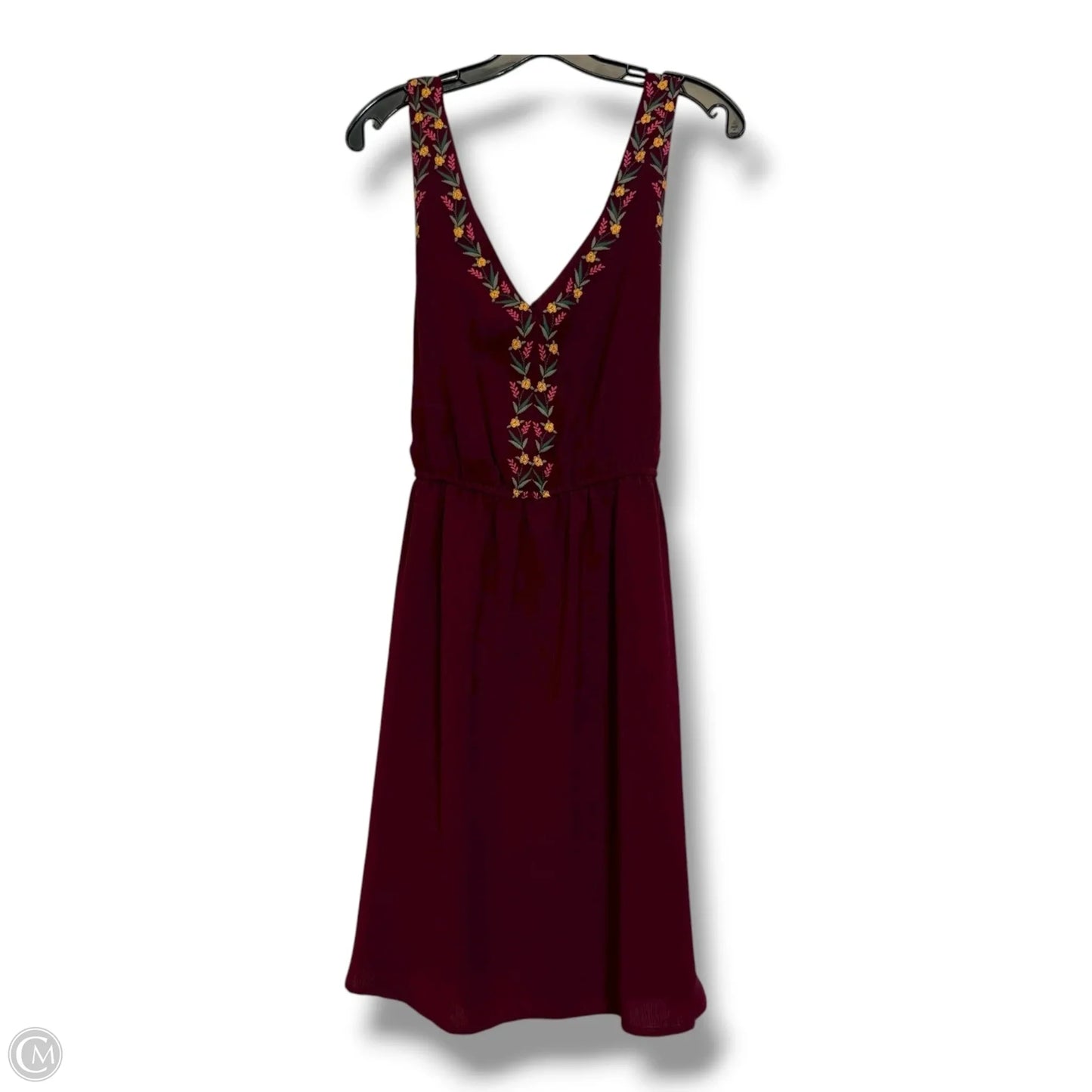 Dress Casual Short By My Michele In Maroon, Size: Xl