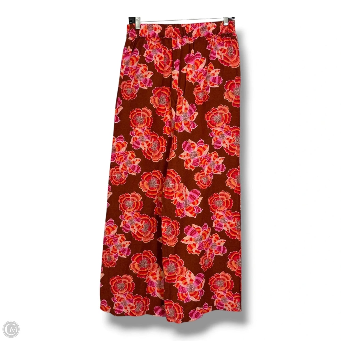Pants Linen By Loft In Floral Print, Size: Xs