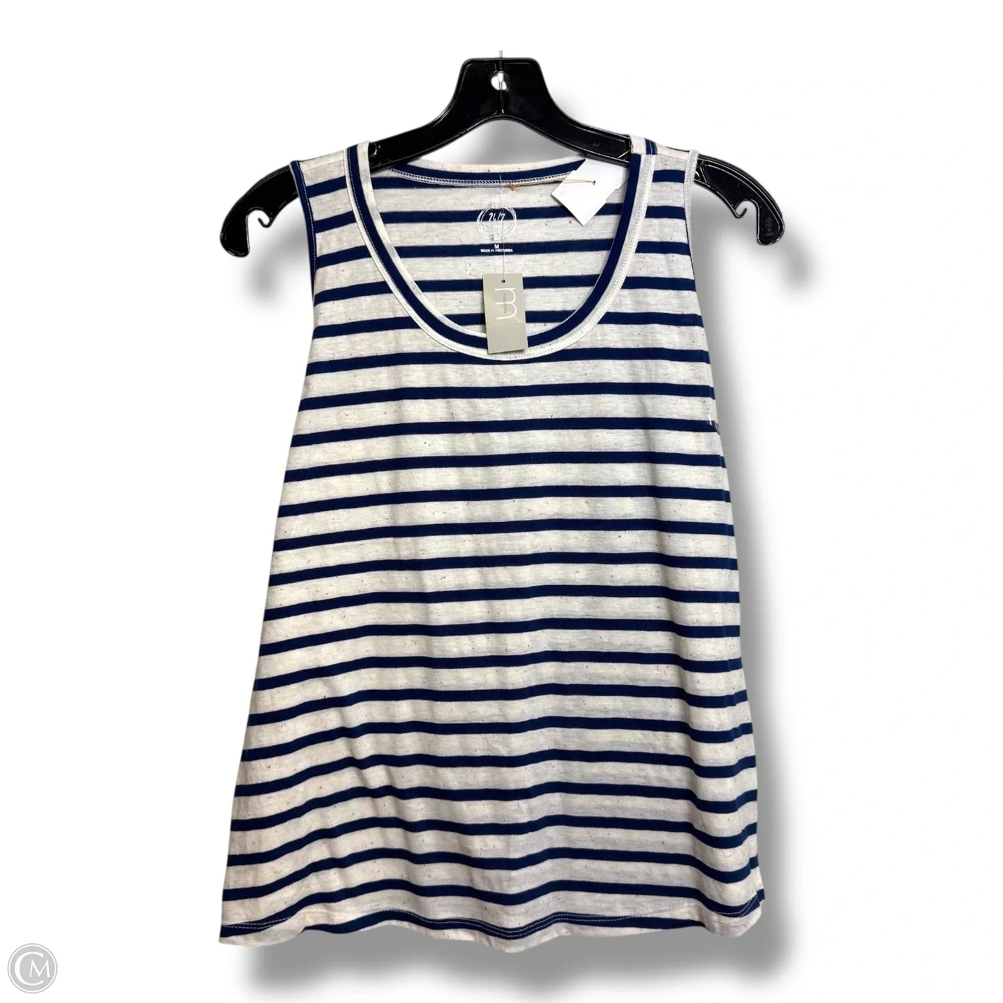 Top Sleeveless Basic By Maurices In Striped Pattern, Size: M
