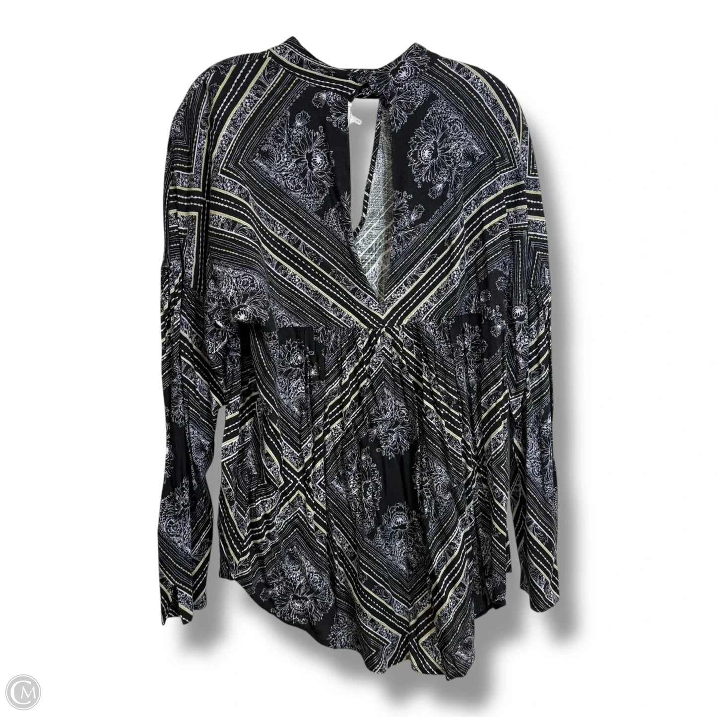Top Long Sleeve By Free People In Black, Size: S