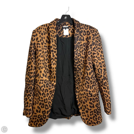 Blazer By Clothes Mentor In Leopard Print, Size: S