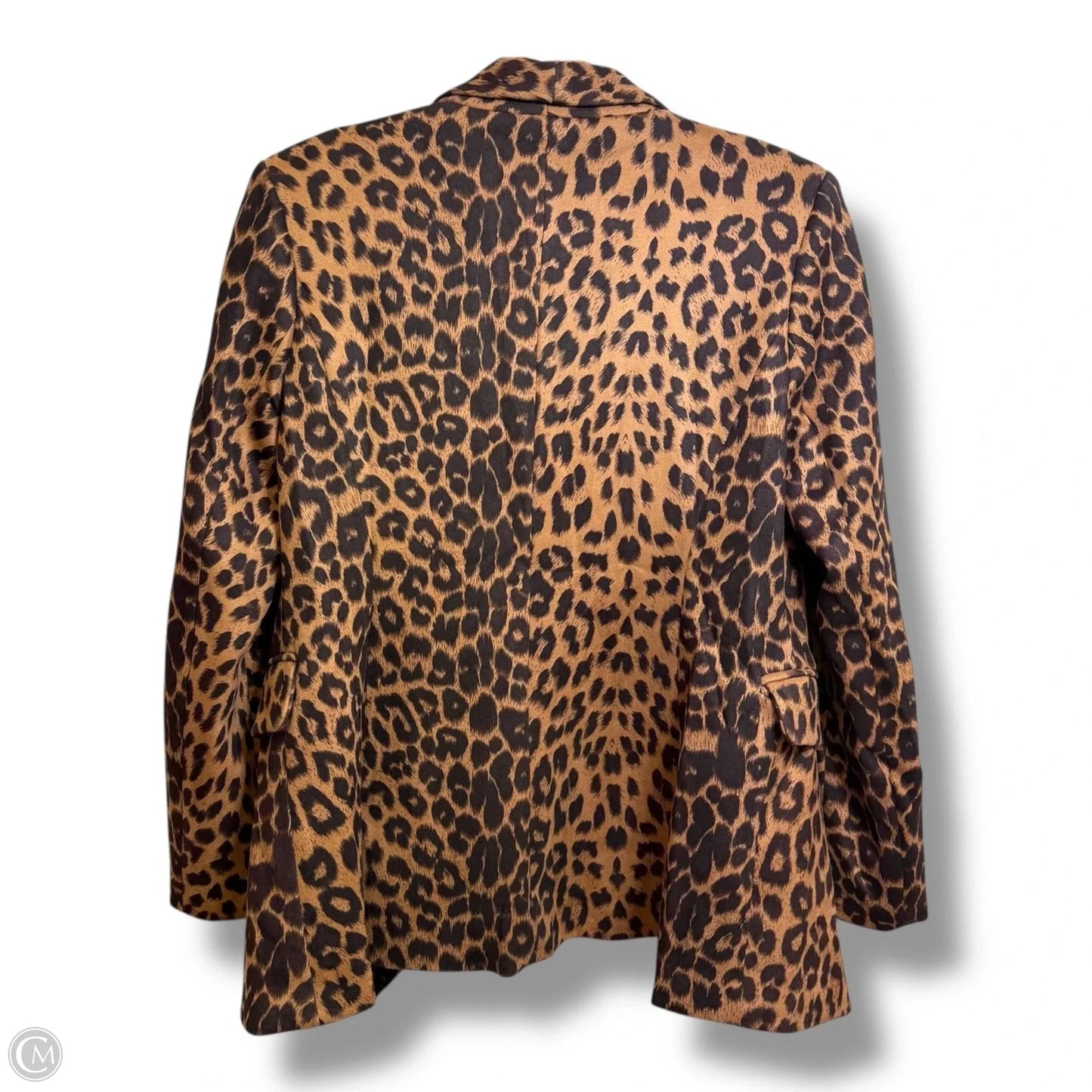 Blazer By Clothes Mentor In Leopard Print, Size: S