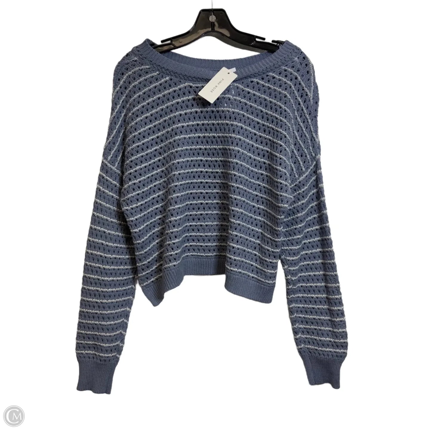 Sweater By Pink Rose In Blue, Size: Xl