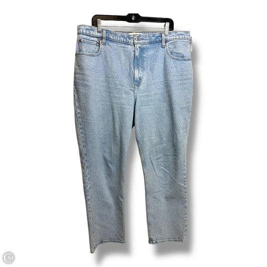 Jeans 90s straight ultra high rise By Abercrombie And Fitch In Blue Denim, Size: 16