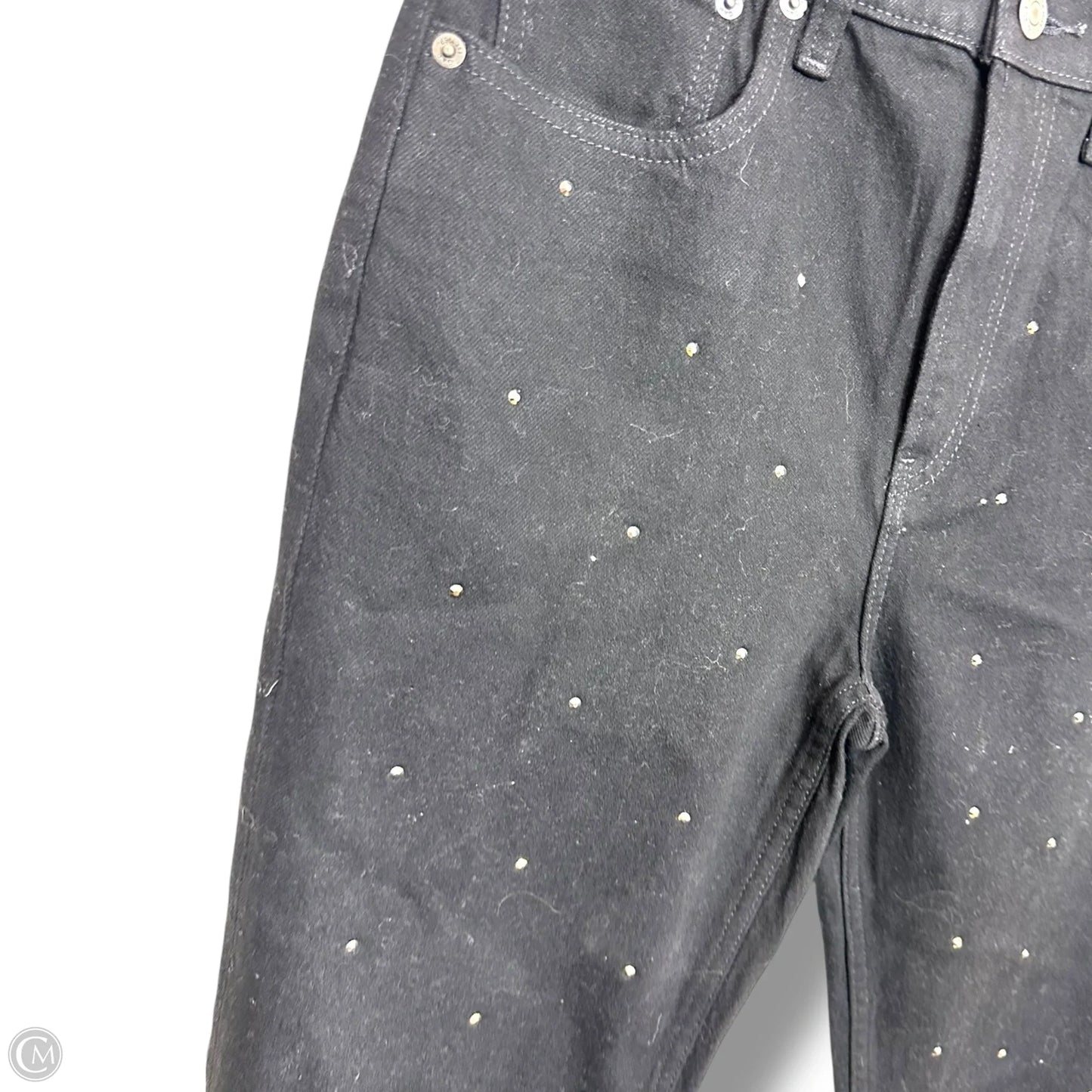 Jeans cheeky Straight high rise By Gap In Black, Size: 6