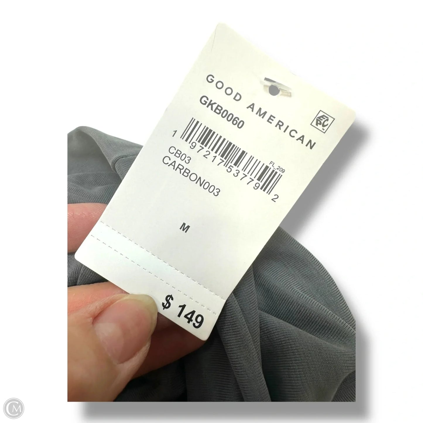 Fold over wide leggings pants By Good American In Grey, Size: M