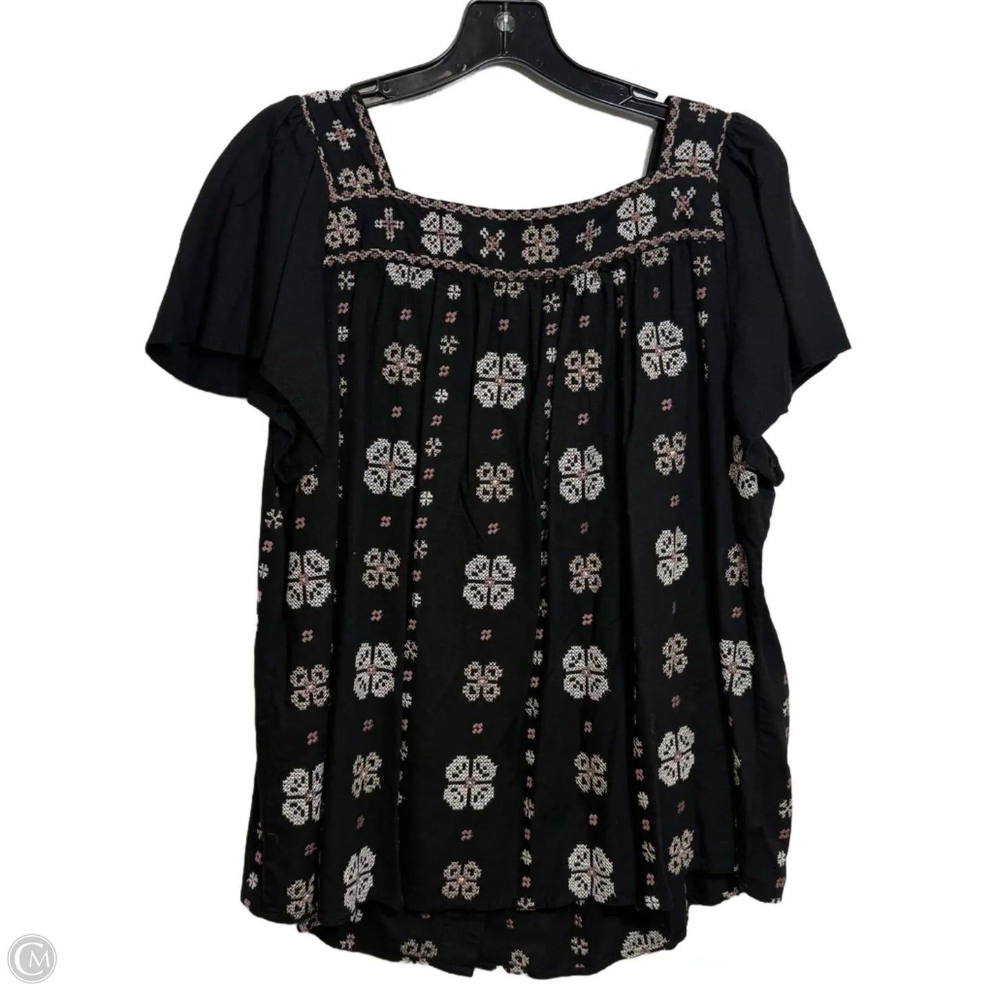 Top Short Sleeve By Torrid In Black, Size: L