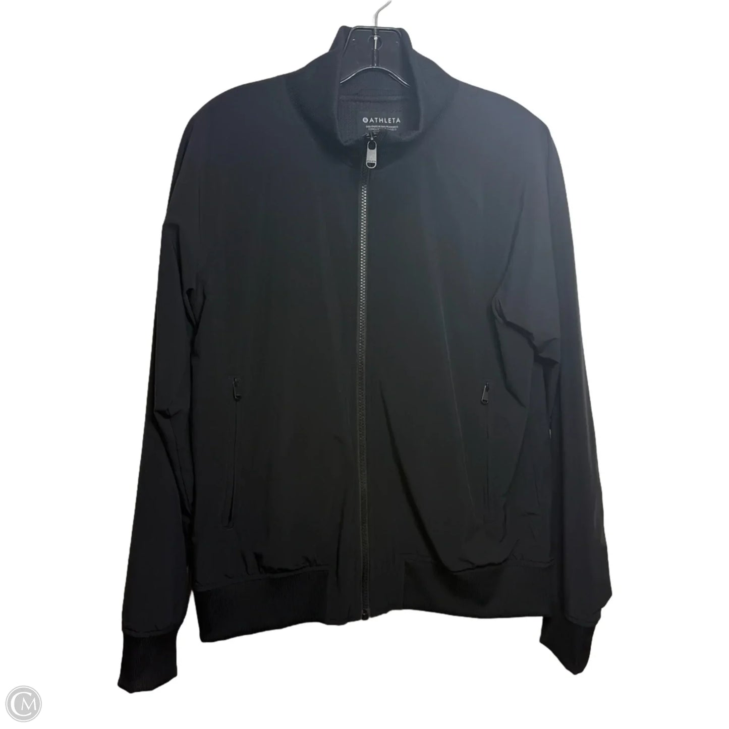 Athletic Jacket By Athleta In Black, Size: M