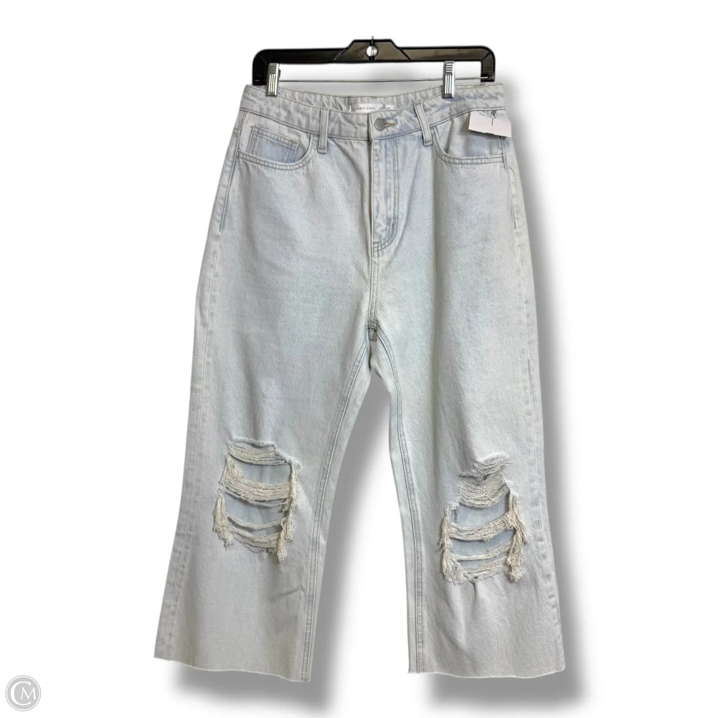 Jeans Wide Leg By Altard State In Blue Denim, Size: 8