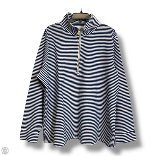 Top Long Sleeve By Croft And Barrow In Striped Pattern, Size: 2x