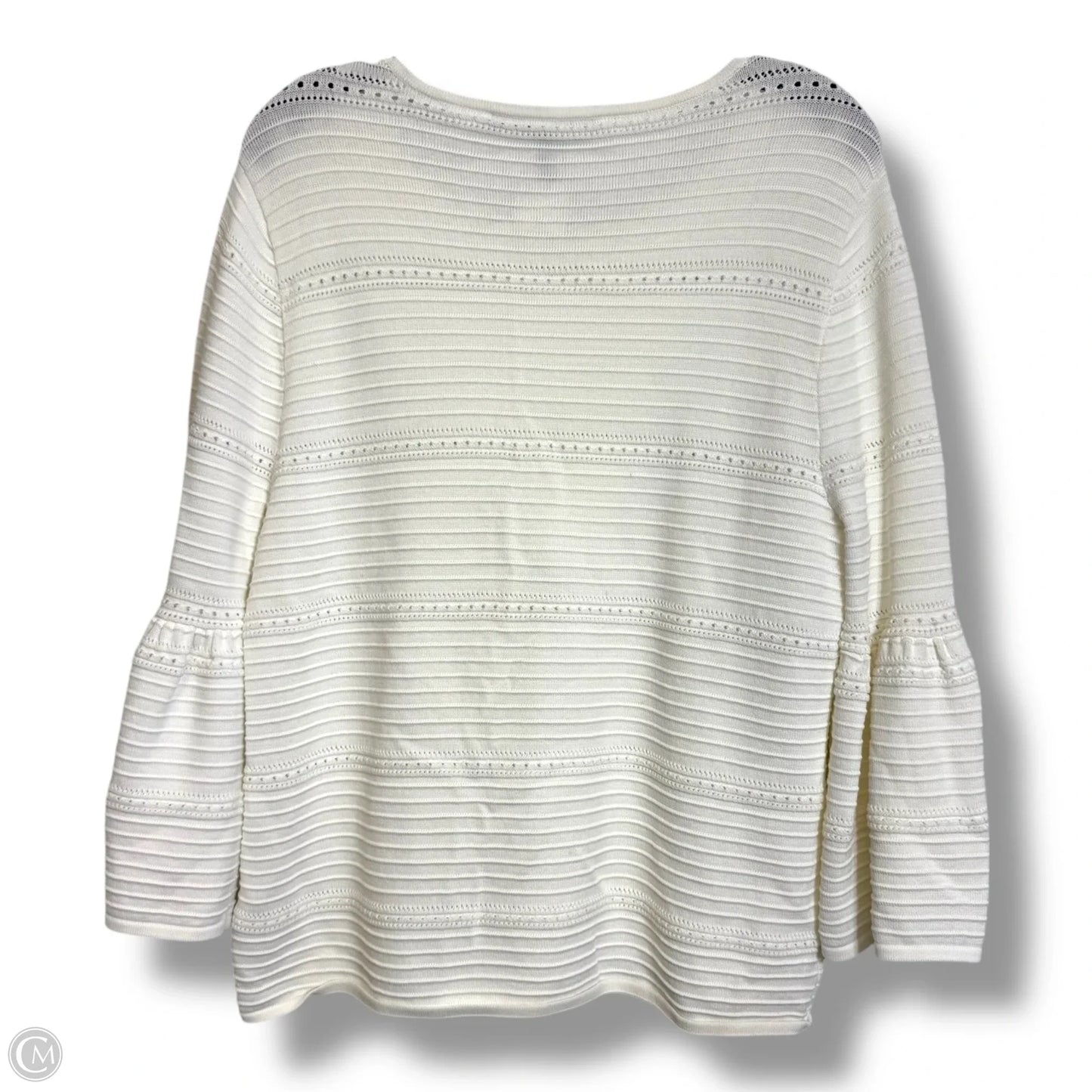 Top Long Sleeve By White House Black Market In White, Size: M