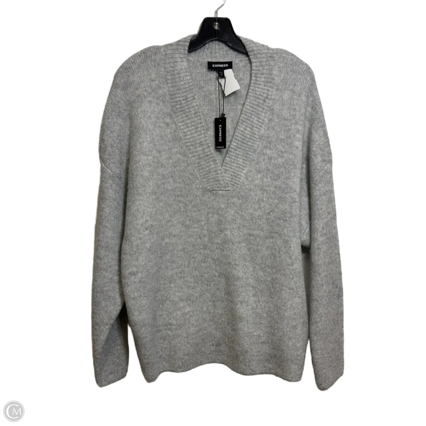 Sweater By Express In Silver, Size: S