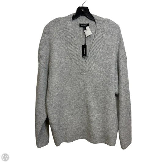 Sweater By Express In Silver, Size: S