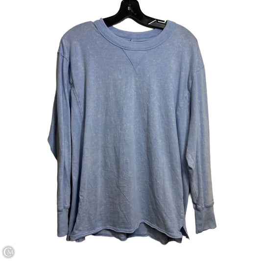 Top Long Sleeve Basic By Aerie In Blue, Size: S
