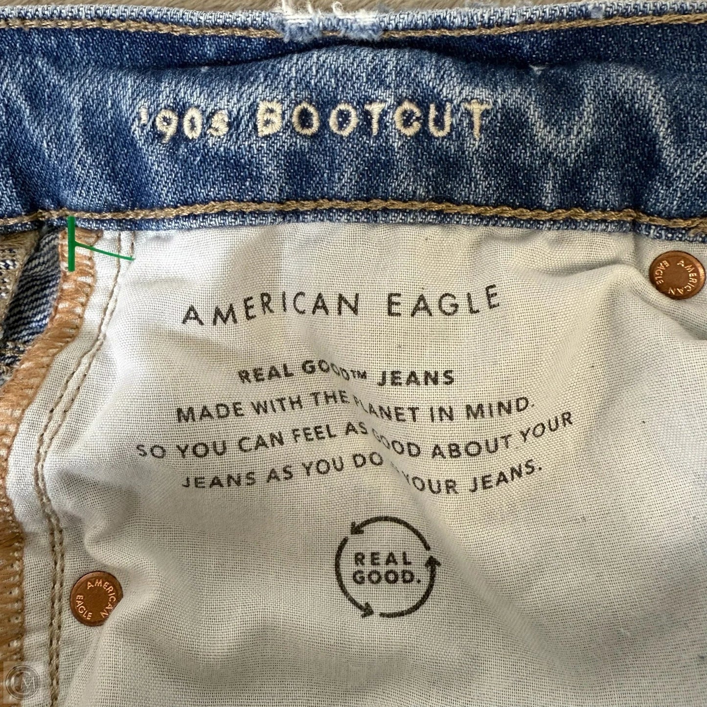 Jeans 90s bootcut By American Eagle In Blue Denim, Size: 4
