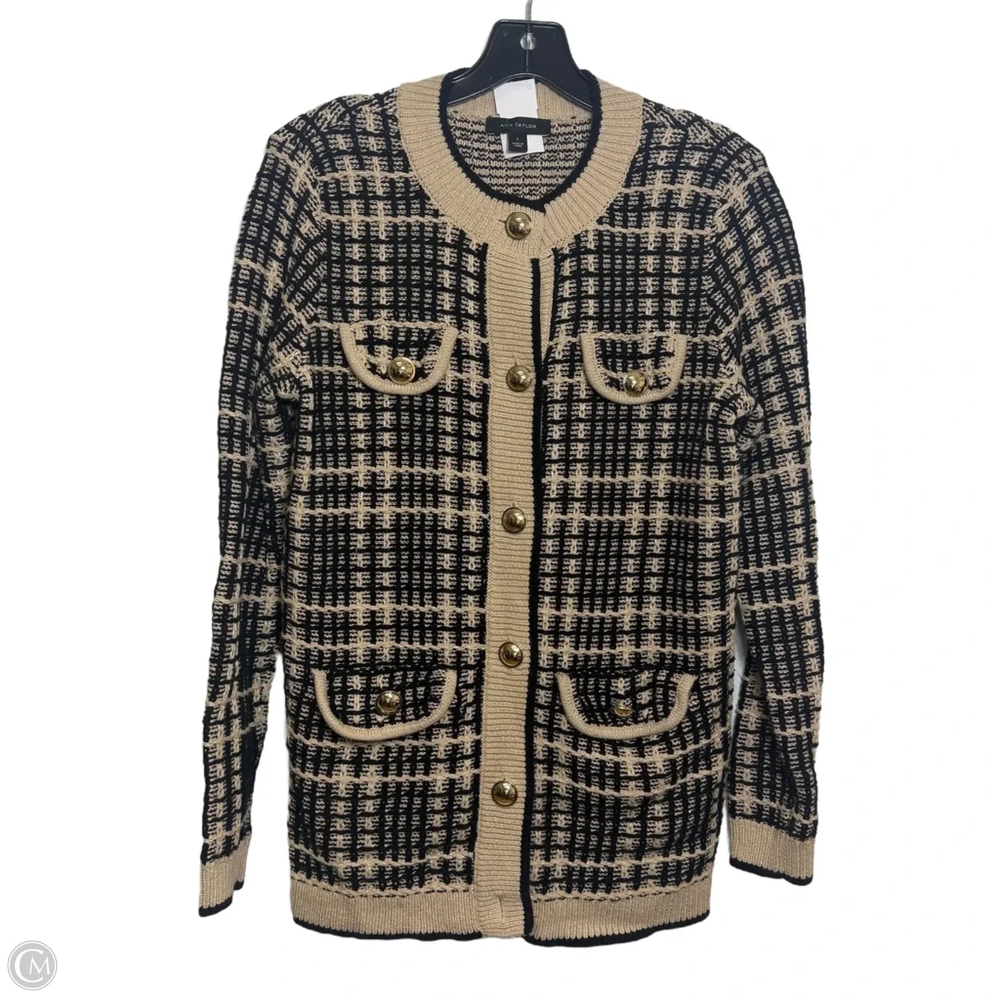 Sweater By Ann Taylor In Gold, Size: S