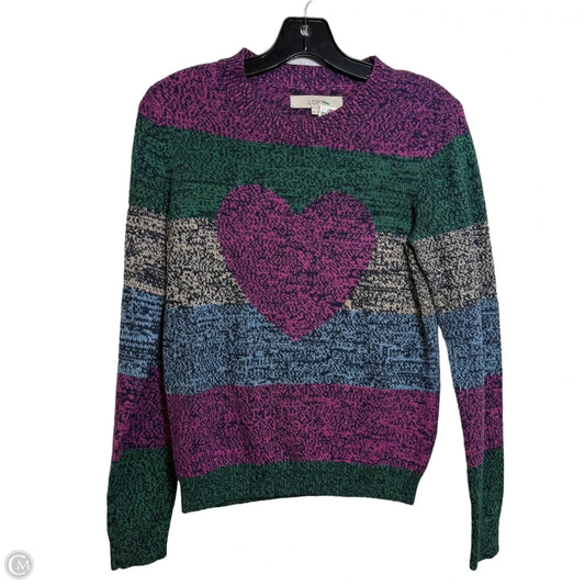 Sweater By Loft In Multi-colored, Size: Xxs