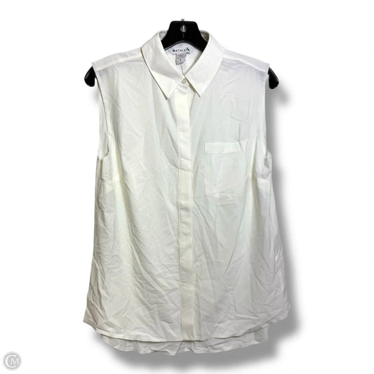 Top Sleeveless Basic By Athleta In White, Size: S