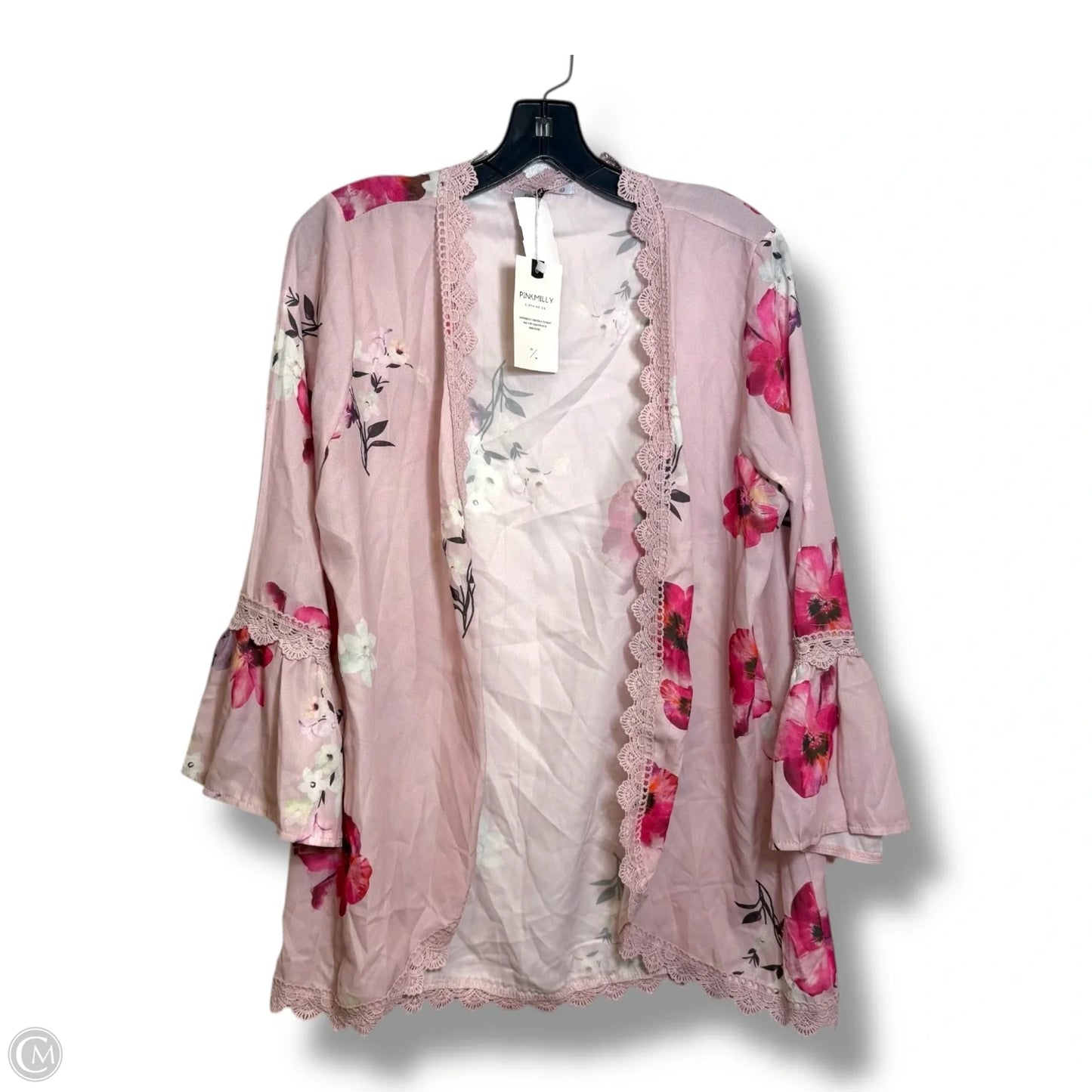 Kimono By Clothes Mentor In Floral Print, Size: M