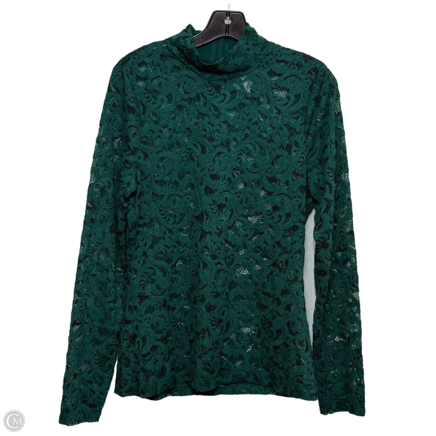 Top Long Sleeve Basic By White House Black Market In Green, Size: M