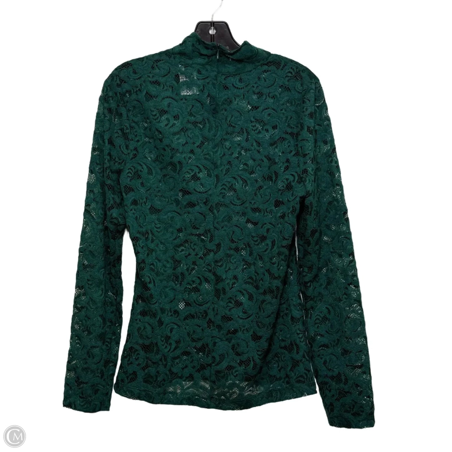 Top Long Sleeve Basic By White House Black Market In Green, Size: M