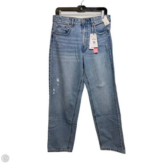 Jeans Straight By Stradivarius In Blue Denim, Size: 6