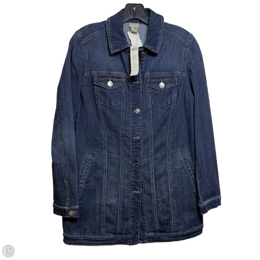 Jacket Denim By Chicos In Blue Denim, Size: S