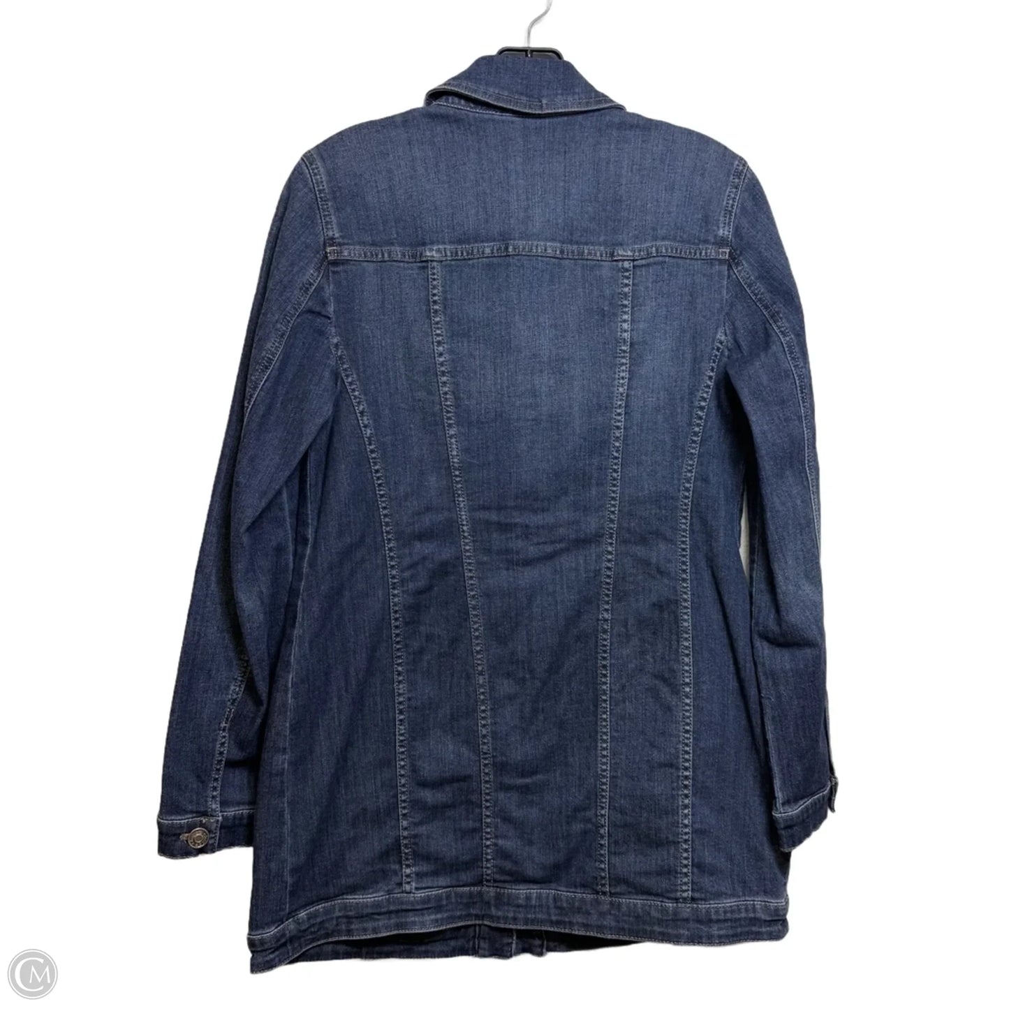 Jacket Denim By Chicos In Blue Denim, Size: S