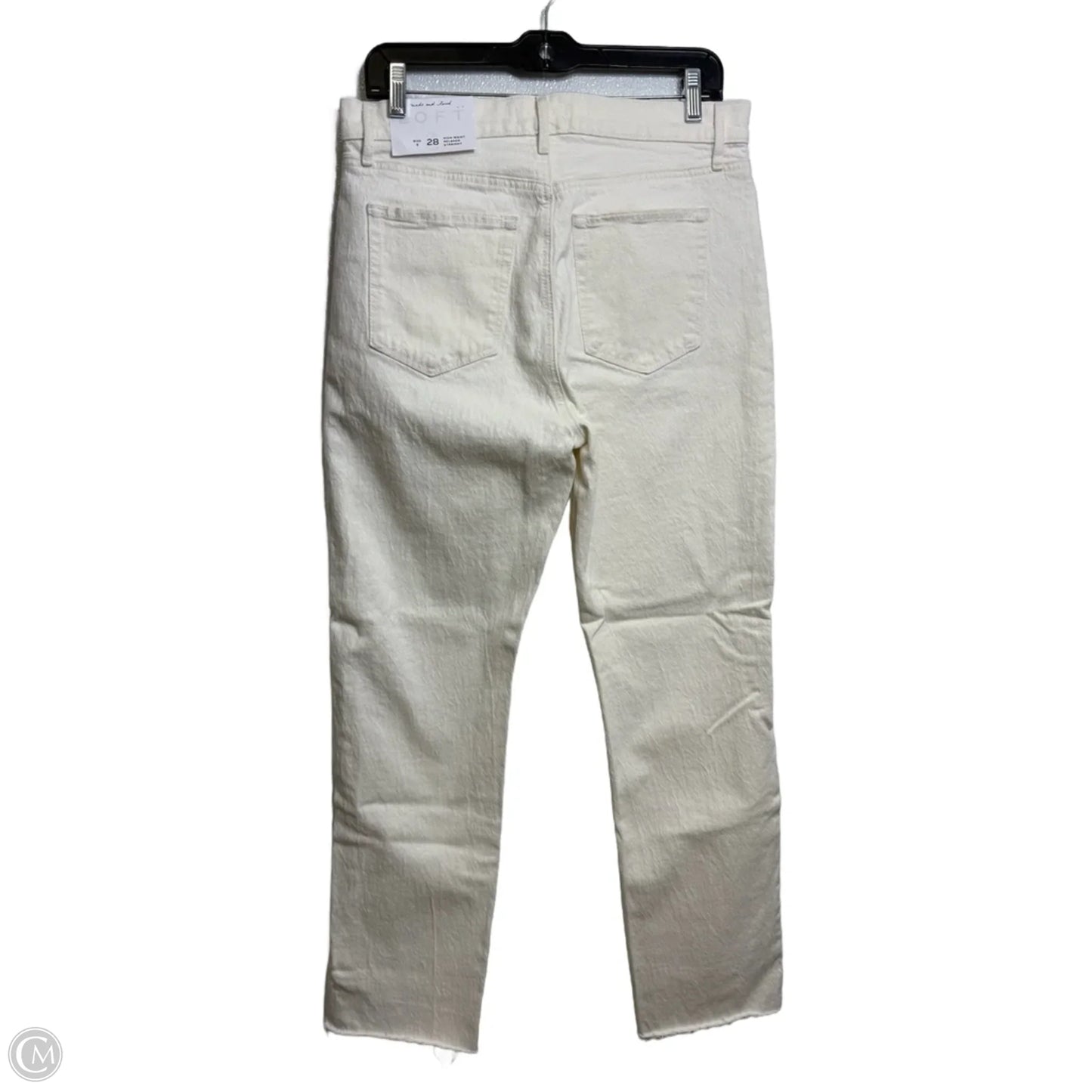 Jeans Straight By Loft In White, Size: 6