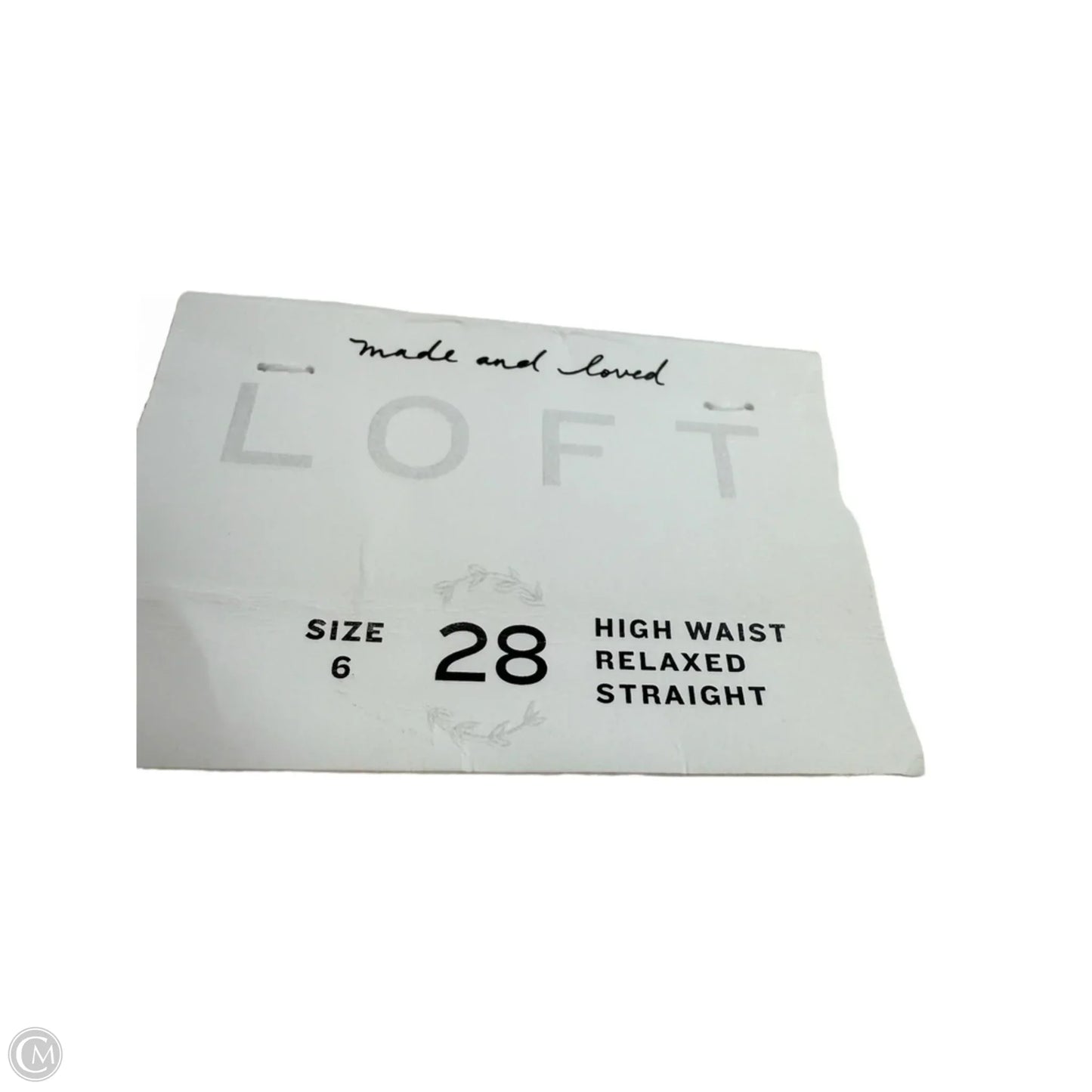 Jeans Straight By Loft In White, Size: 6