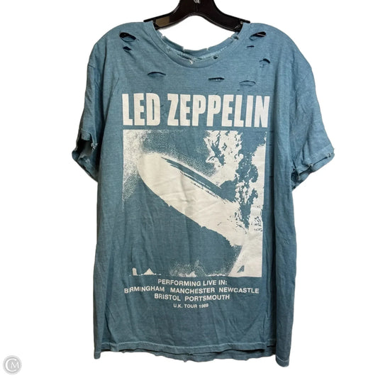 Top Short Sleeve Basic By Clothes Mentor In Blue, Size: L