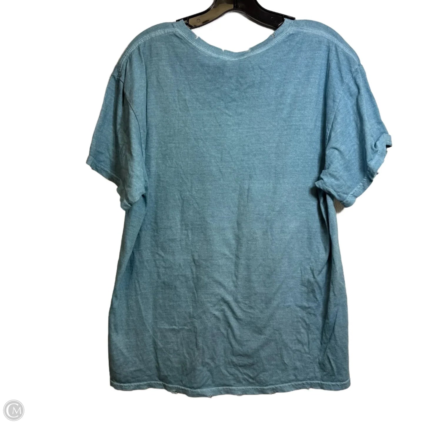 Top Short Sleeve Basic By Clothes Mentor In Blue, Size: L