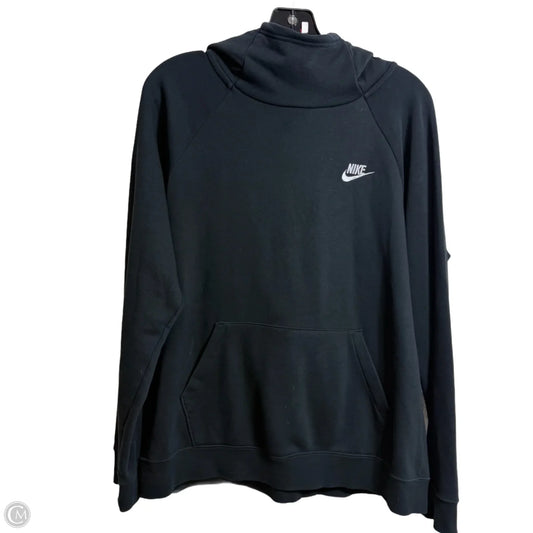 Sweatshirt Hoodie By Nike In Black, Size: L