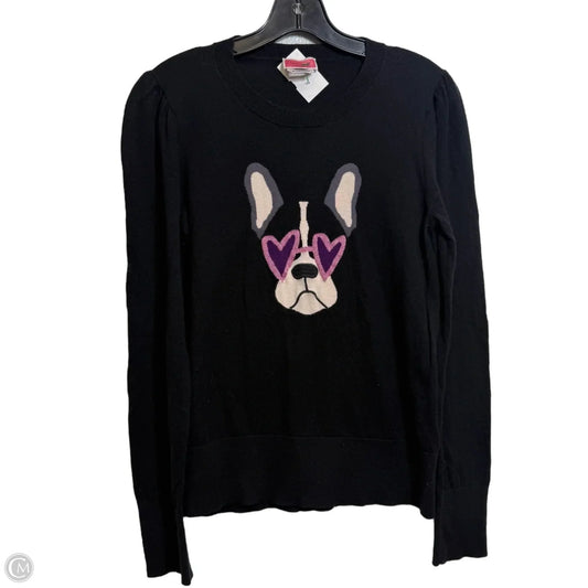 Sweater Cardigan Designer By Kate Spade In Black, Size: M