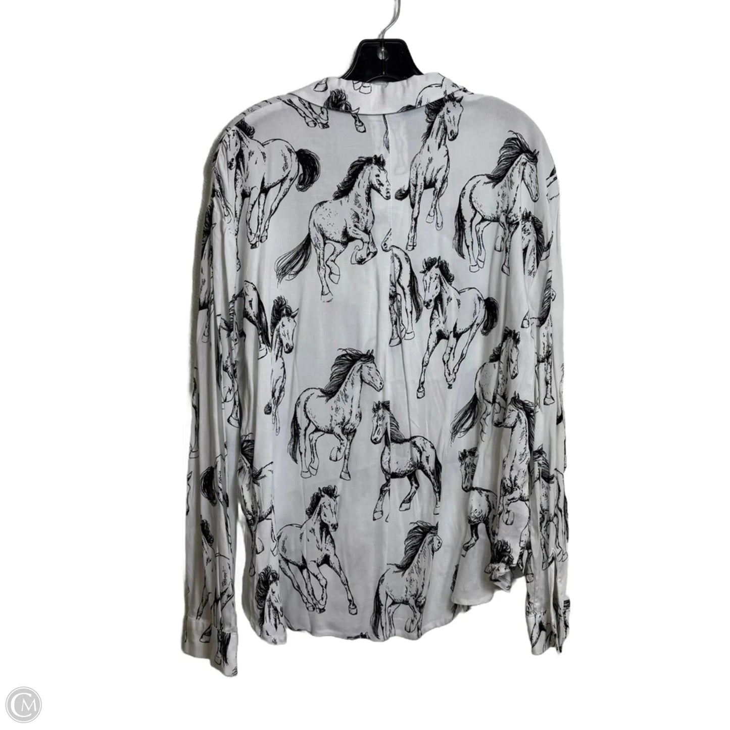 Top Long Sleeve By Jane And Delancey In White, Size: L