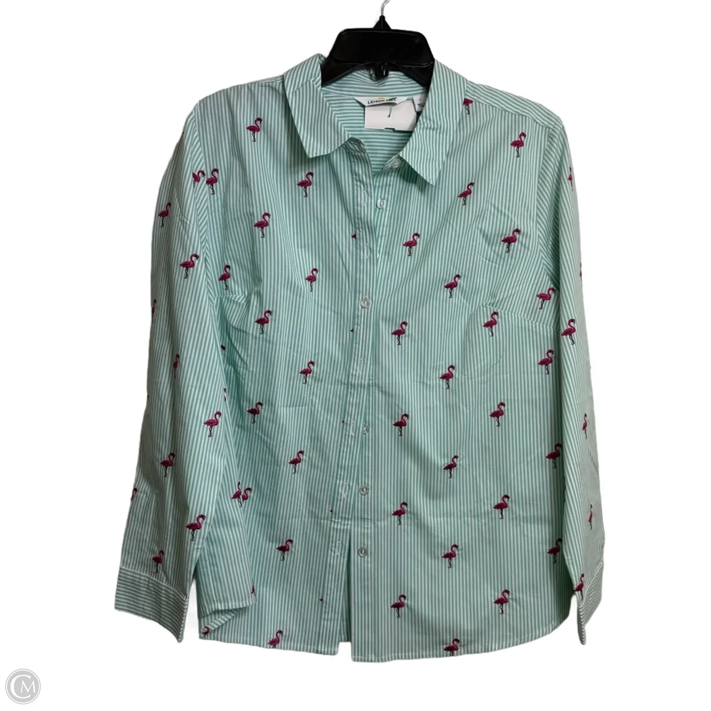 Top Long Sleeve By Clothes Mentor In Striped Pattern, Size: L