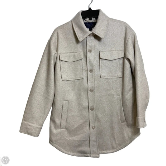 Jacket Shirt By Rachel Roy In Cream, Size: M