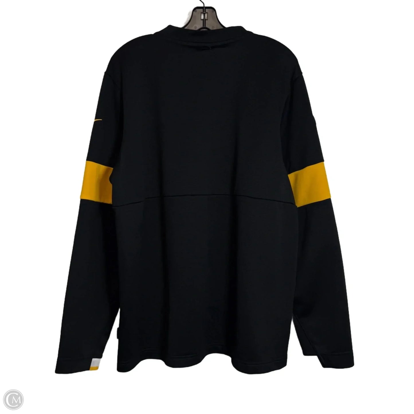 Pittsburgh Steelers quarter zip Top Long Sleeve By Nfl In Black & Gold, Size: Xl