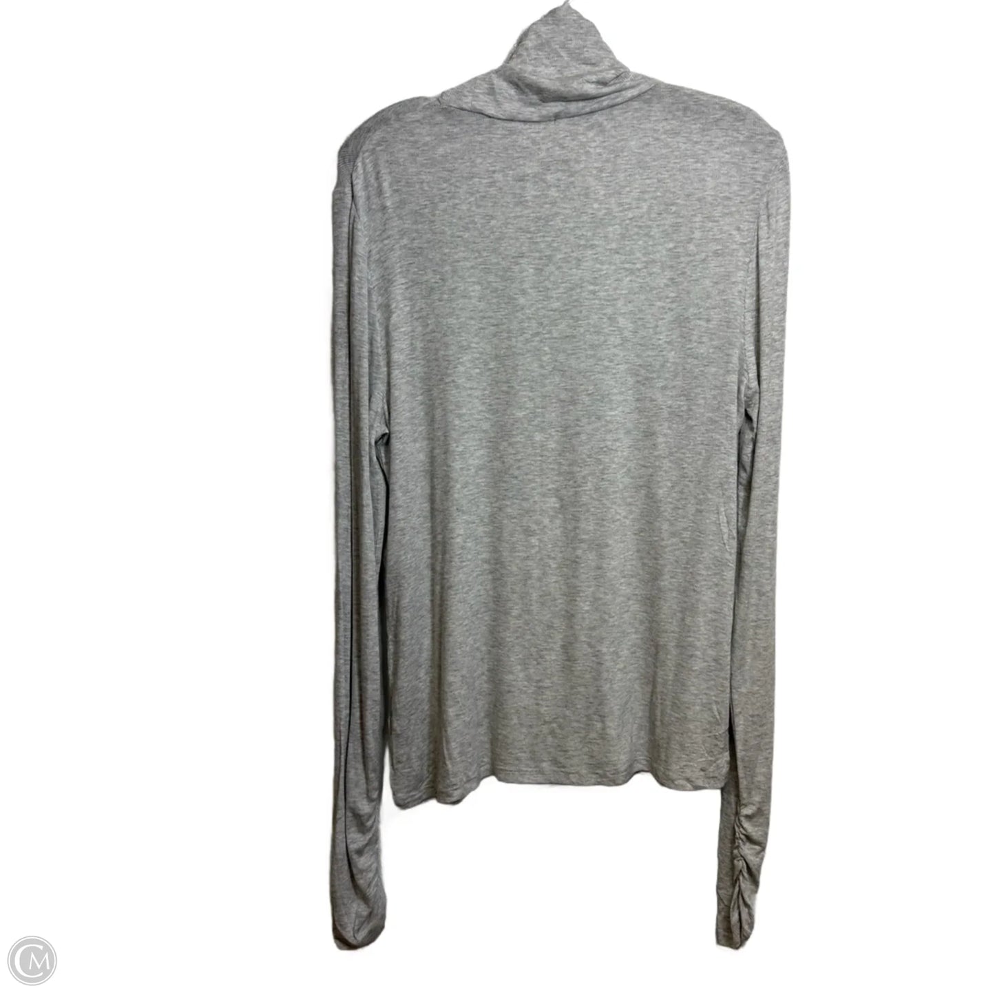 Top Long Sleeve By Fabletics In Grey, Size: Xl